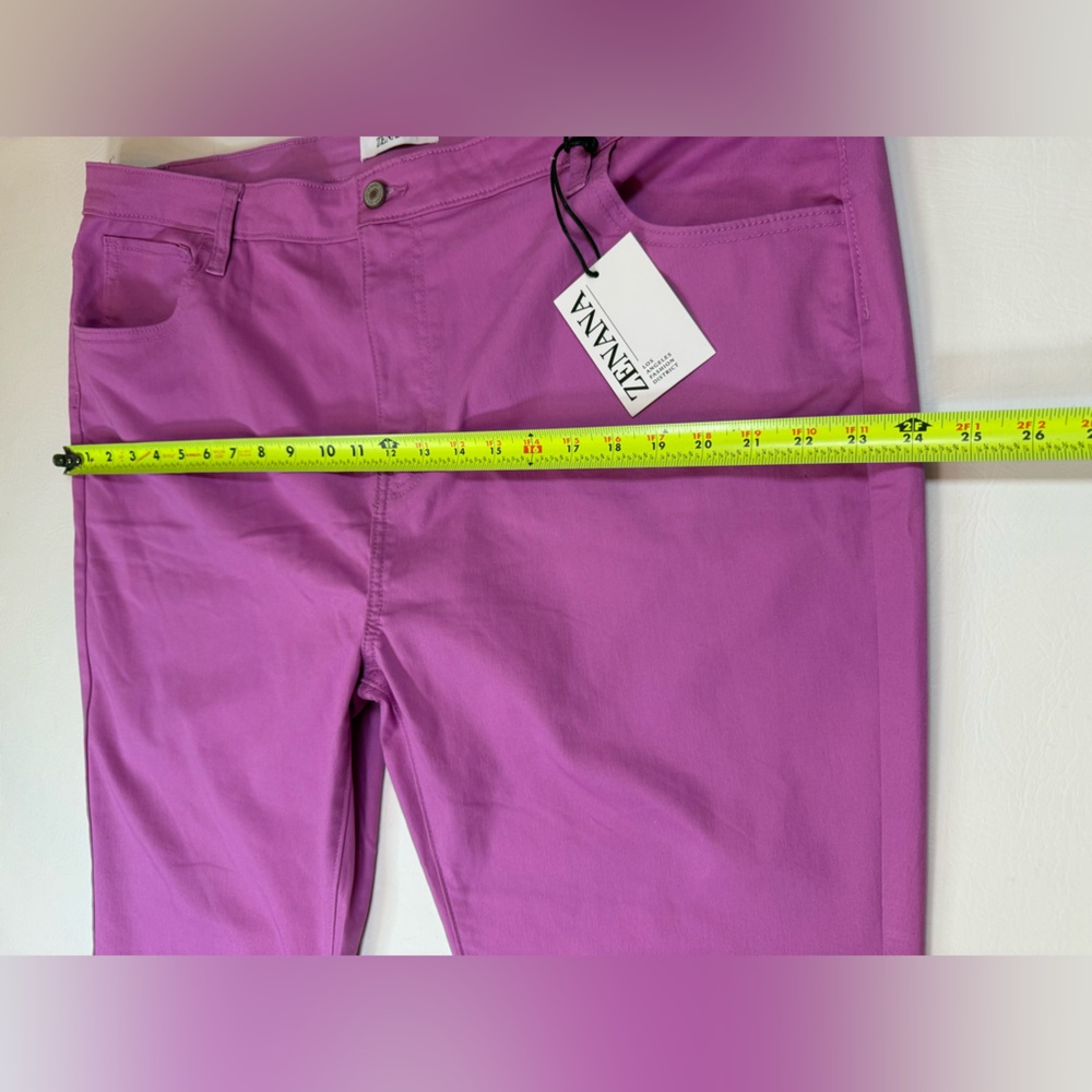 NWT Bootcut Jeans Zenana Color Mauve pink 3X plus size (bin GG41) - Picture 4 of 10